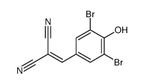 3,5-dibromo-4-hydroxybenzylidenemalonitrile structure