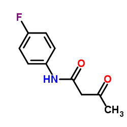 N-(4-氟苯基)-3-氧代丁酰胺结构式
