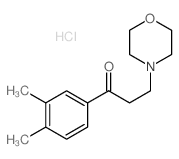 1-(3,4-dimethylphenyl)-3-morpholin-4-yl-propan-1-one结构式