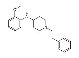 N-(2-methoxyphenyl)-1-(2-phenylethyl)piperidin-4-amine结构式