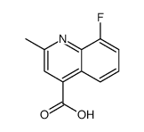 8-fluoro-2-methylquinoline-4-carboxylic acid Structure