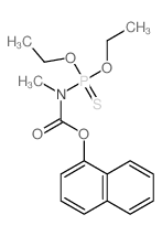 naphthalen-1-yl N-diethoxyphosphinothioyl-N-methyl-carbamate Structure