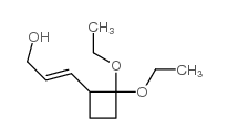 2-Propen-1-ol,3-(2,2-diethoxycyclobutyl)-,(2E)-(9CI) Structure