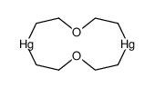 1,7-dioxa-4,10-dimercuracyclododecane Structure