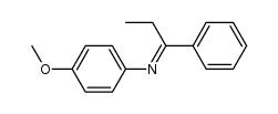 4-methoxy-N-(1-phenylpropylidene)benzenamine结构式