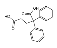 2,2-diphenylpentanedioic acid Structure