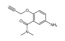 5-amino-N,N-dimethyl-2-prop-2-ynoxybenzamide结构式