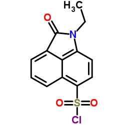 1-Ethyl-2-oxo-1,2-dihydrobenzo[cd]indole-6-sulfonyl chloride结构式