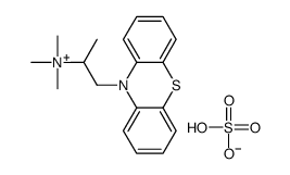 hydrogen sulfate,trimethyl(1-phenothiazin-10-ylpropan-2-yl)azanium结构式