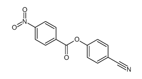 (4-cyanophenyl) 4-nitrobenzoate Structure