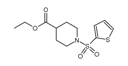 1-(thiophene-2-sulfonyl)-piperidine-4-carboxylic acid ethyl ester结构式