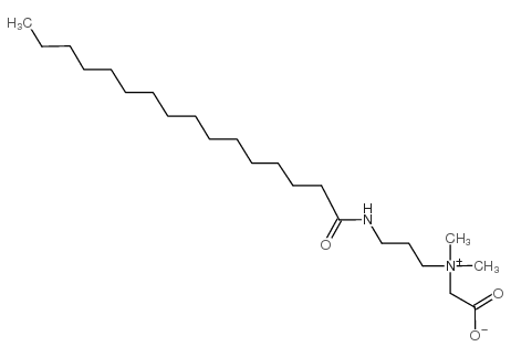 N-(羧甲基)-N,N-二甲基-3-[(十六烷酰基)氨基]-1-丙铵内盐结构式