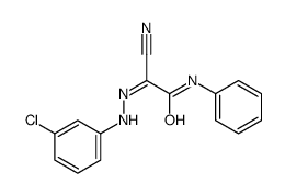 2-anilino-N-(3-chloroanilino)-2-oxoethanimidoyl cyanide Structure