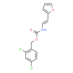 2,4-DICHLOROBENZYL N-[2-(2-FURYL)VINYL]CARBAMATE structure