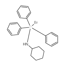 N-(bromo-triphenyl-phosphoranyl)cyclohexanamine structure