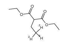 (2,2,2-trideuterio-ethyl)-malonic acid diethyl ester结构式