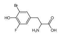 3-bromo-5-fluoro-tyrosine Structure