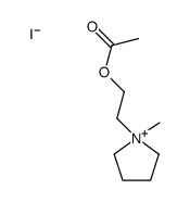 2-(1-methylpyrrolidin-1-ium-1-yl)ethyl acetate,iodide结构式