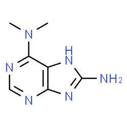 1H-Purine-6,8-diamine,N6,N6-dimethyl- (9CI)结构式