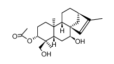 (4S)-Kaur-15-ene-3α,7β,19-triol 3-acetate structure