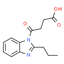 4-OXO-4-(2-PROPYL-BENZOIMIDAZOL-1-YL)-BUTYRIC ACID Structure