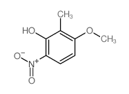 3-methoxy-2-methyl-6-nitrophenol structure