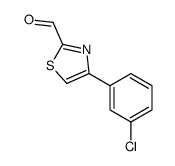 4-(3-Chlorophenyl)-2-thiazolecarboxaldehyde结构式