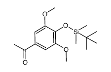 3',5'-dimethoxy-4'-(tert-butyldimethylsiloxy)acetophenone Structure