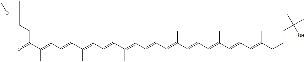 1,1',2,2'-Tetrahydro-1'-hydroxy-1-methoxy-ψ,ψ-caroten-4-one结构式