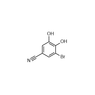 3-Bromo-4,5-dihydroxybenzonitrile Structure