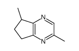6,7-dimethyl dihydrocyclopentapyrazine Structure
