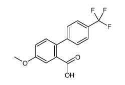 5-methoxy-2-[4-(trifluoromethyl)phenyl]benzoic acid结构式