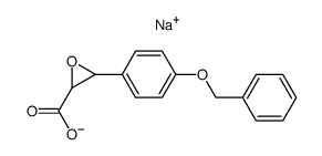 sodium 3-(4-benzyloxyphenyl)oxiran-2-carboxylate Structure