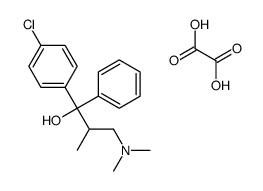 1-(4-chlorophenyl)-3-(dimethylamino)-2-methyl-1-phenylpropan-1-ol,oxalic acid Structure