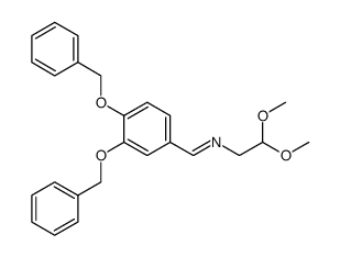 1-(3,4-bis(benzyloxy)phenyl)-N-(2,2-dimethoxyethyl)methanimine结构式