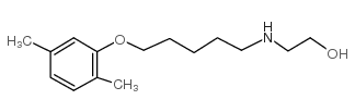 2-[5-(2,5-dimethylphenoxy)pentylamino]ethanol结构式