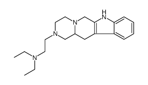 N,N-diethyl-2-(3,4,6,7,12,12a-hexahydropyrazino[1',2':1,6]pyrido[3,4-b]indol-2(1H)-yl)ethan-1-amine结构式