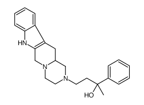 4-(3,4,6,7,12,12a-hexahydropyrazino[1',2':1,6]pyrido[3,4-b]indol-2(1H)-yl)-2-phenylbutan-2-ol结构式