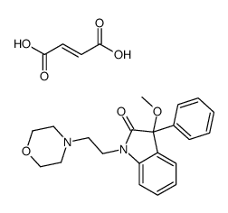 (E)-but-2-enedioic acid,3-methoxy-1-(2-morpholin-4-ylethyl)-3-phenylindol-2-one Structure