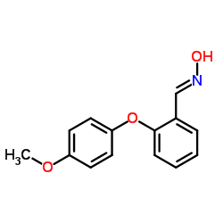 (E)-N-Hydroxy-1-[2-(4-methoxyphenoxy)phenyl]methanimine结构式