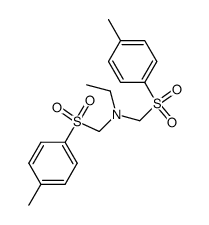 N,N-bis[(p-tolylsulphonyl)methyl]ethylamine structure