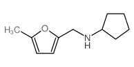 Cyclopentyl-(5-methyl-furan-2-ylmethyl)-amine Structure