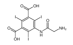5-(2-aminoacetamido)-2,4,6-triiodoisophthalic acid Structure