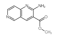 1,6-Naphthyridine-3-carboxylicacid, 2-amino-, methyl ester结构式