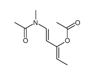 1-[acetyl(methyl)amino]penta-1,3-dien-3-yl acetate结构式