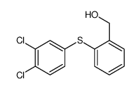 [2-(3,4-dichlorophenyl)sulfanylphenyl]methanol结构式