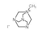 3,5,7-Triaza-1-azoniatricyclo[3.3.1.13,7]decane,1-methyl-, iodide (1:1)结构式