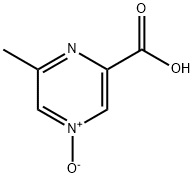 2-Pyrazinecarboxylic acid, 6-methyl-, 4-oxide Structure