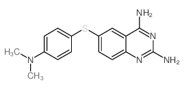 2,4-Quinazolinediamine, 6-[[4-(dimethylamino)phenyl]thio]- Structure