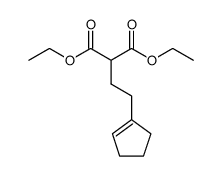 Diaethyl-2-(cyclopenten-1-yl)-aethylmalonsaeureester Structure